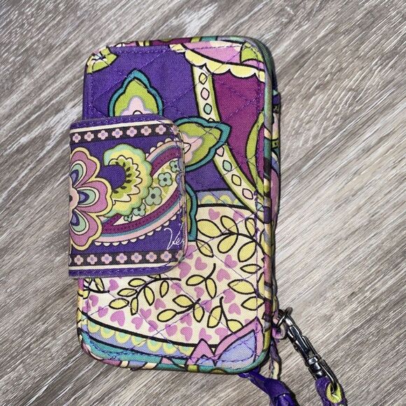 Authentic Vera Bradley All In One Wristlet Heather Retired - Picture 2 of 9